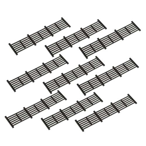 BESTonZON 10St Zaun-Modell Mini Gartenzaun Grenze Miniatur Puppenhauszaun Modellzaun Bauernhofzaun tortendeko Einschulung Spielzeug Miniatur-Gartenzaunmodell Zäune für Puppenhäuser Plastik von BESTonZON