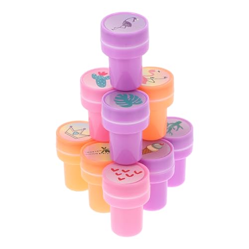 BESTonZON 10st Kinderstempel Kreatives Stempeln Für Sommerstempel Für Briefmarken Für Kleinkinder Stempel-partygeschenke Für Lustige Stempel Für Stempel-kit PVC von BESTonZON