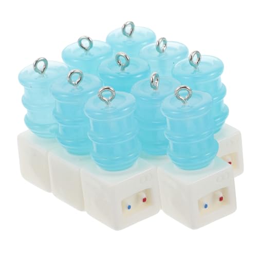 BESTonZON 10st Mini-wasserspender-anhänger Tassen-schlüsselanhänger Zauber Trinken Schlüsselanhänger-Set Zum Selbermachen Milchtee Schlüsselanhänger Teetasse Schlüsselanhänger Harz von BESTonZON