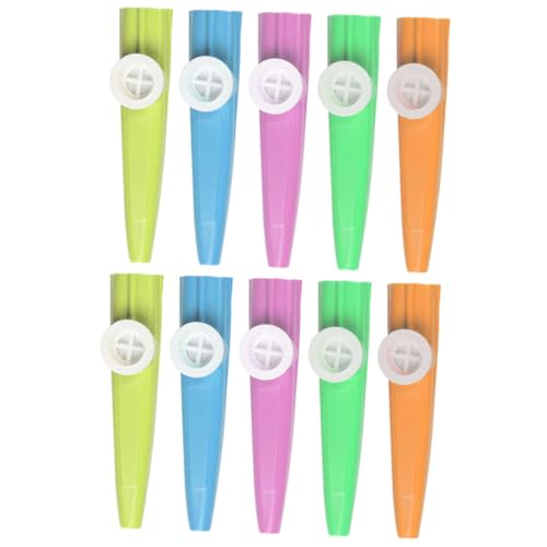 BESTonZON 10st Plastik-kazoo Kazoo-instrumente Kazoo Für Kleinkinder Von 1–3 Jahren Musikalische Kazoos Kazoo-pfeife Party-kazoo Kleine Kazoos Kinder-kazoo Kazoo Für Kinder Lernspielzeug von BESTonZON