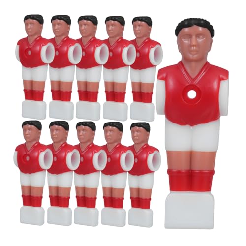 BESTonZON 11Pcs Foosball Spieler Fußball Ersatzfußballspieler Foosball Tischbälle Fußballspiel Toy Tisch Rod Foosball Maschine Lieferungen Foosball Versorgung Schreibtisch Fußballspieler von BESTonZON