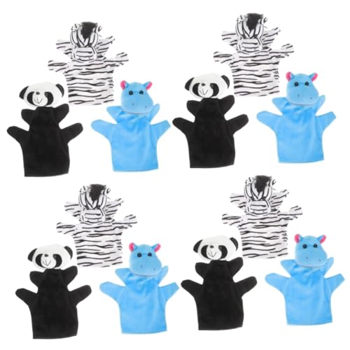 BESTonZON 12 STK Handpuppenspielzeug Freunde Von Nutztieren Plüsch-handpuppen Plüschhandpuppen Tierhandpuppen Gefüllter Plüsch Rollenspiel Hand Pp Baumwolle Kind Modellieren Plüschtier von BESTonZON