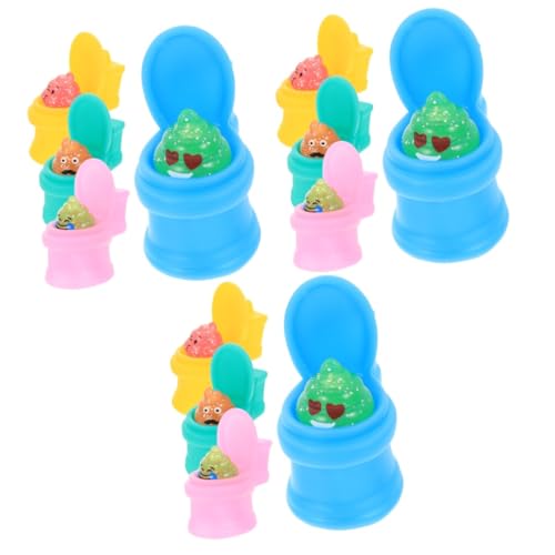 BESTonZON 12 STK Musik zum Kneifen der Toilette Spielzeug für Kinder kinderspielzeug Squeeze Toy Spielzeuge Büro-Toilettenspielzeug Angst Spielzeug Haushalt Prise Musik Lieferungen PVC von BESTonZON