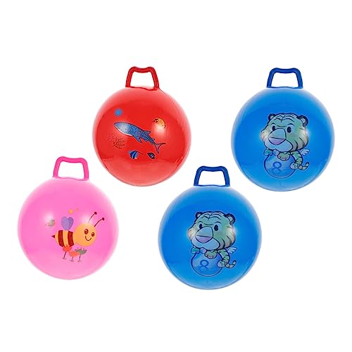 BESTonZON 12 STK Schläger Handhaben Mini-hop-Ball Kinder Aufblasbare Bälle Schwimmbadspielzeug Outdoor-Spielzeug Für Kinder Outdoor-übungsspielzeug Gleichgewichtsball Für Kinder PVC von BESTonZON