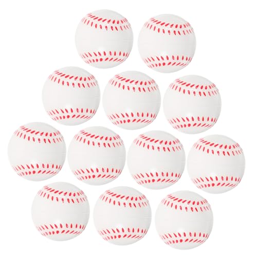 BESTonZON 12 Stück Feste Schaumstoffbälle Für Kinder Softball Minibälle Kinder Baseball Spielzeug Baseballschläger Spielzeug Weiche Bälle Für Kinder Training Baseball Hüpfbälle von BESTonZON