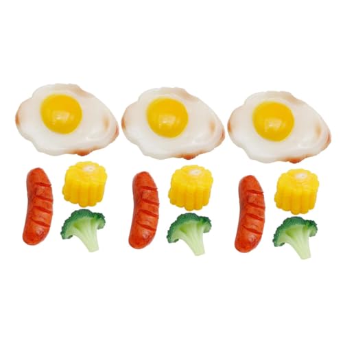 BESTonZON 12 Stück Teiliges Realistische Fake Food Modelle mit Wurst Maiskolben Brokkoli und Spiegelei Lebensechte Dekoration und Fotorequisite für Szenen Kinderfreundliches und Küchen Deko BESTonZON 12 Stück Teiliges Realistische Fake Food Modelle mit Wurst Maiskolben Brokkoli und Spiegelei Lebensechte Dekoration und Fotorequisite für Szenen Kinderfreundliches und Küchen Deko von BESTonZON