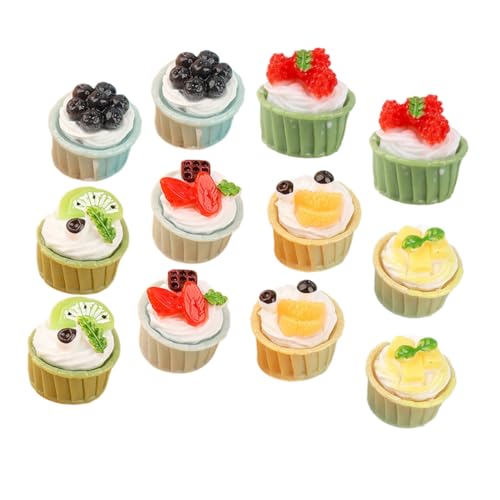 BESTonZON 12 Stück Teiliges Realistisches Kuchenmodell aus Harz Kleine Täuschend Echte Fake Cakes als Deko und Fotorequisiten für Küche Party und Tischgestaltung BESTonZON 12 Stück Teiliges Realistisches Kuchenmodell aus Harz Kleine Täuschend Echte Fake Cakes als Deko und Fotorequisiten für Küche Party und Tischgestaltung von BESTonZON