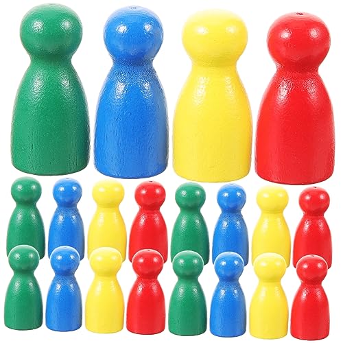 BESTonZON 120 STK Zubehör für Brettspiele menschlich geformte Schachfigur Schachfiguren spielsachen für Kinder Chess Pieces Spielzeug Schachbrett Holzbrettspiel Schachfigur Spielfiguren von BESTonZON