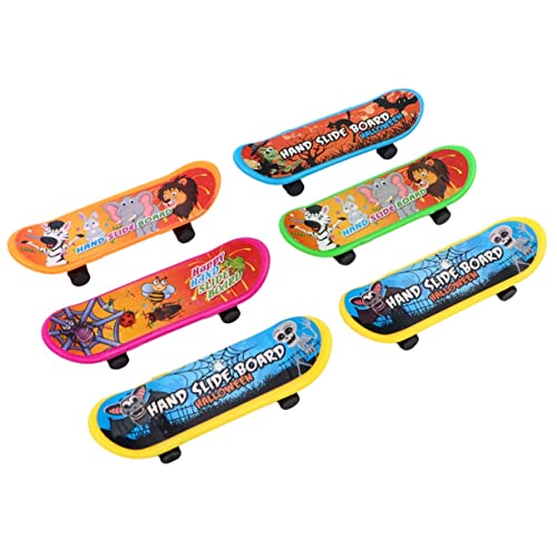 BESTonZON 12st Mini-Skateboard-Spielzeug Halloween-Spielzeug Minispielzeug Für Kinder Mini-Spielzeug Mini-Skateboards Finger-Skateboard-Spielzeug Kinder Spielset Kinderspielzeug Spielzeuge von BESTonZON