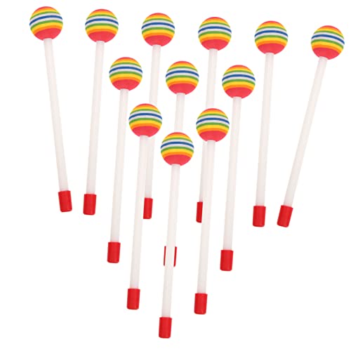 BESTonZON 12st Trommelstock Drumsticks Kinder Musikinstrumente Für Kinder Rhythmusstöcke Im Klassenzimmer Trommelstöcke Schlägel Perkussion Rhythmussticks Für Kinder Trommelschlägel Plastik von BESTonZON