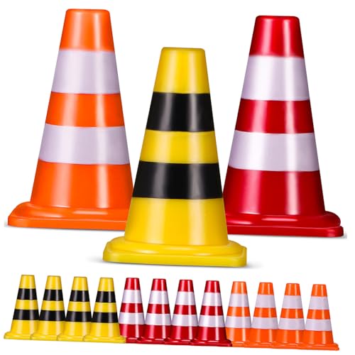 BESTonZON 15 STK. Teiliges Mini Verkehrskegel Spielset für Farbige Lernspielzeuge mit Realistischen Straßenbarrieren Platzsparend Sicher Verkehrszeichenerkennung und Kognitiven BESTonZON 15 STK. Teiliges Mini Verkehrskegel Spielset für Farbige Lernspielzeuge mit Realistischen Straßenbarrieren Platzsparend Sicher Verkehrszeichenerkennung und Kognitiven von BESTonZON