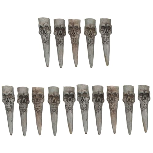 BESTonZON 15 Stk Falscher Nagelsatz Abschlussball Requisiten Hexenfinger Kostüm Finger Aufleuchten Zombie-zeigefinger Taschenfüller Für Halloween Gothic-vampir- Vampirfinger Plastik von BESTonZON