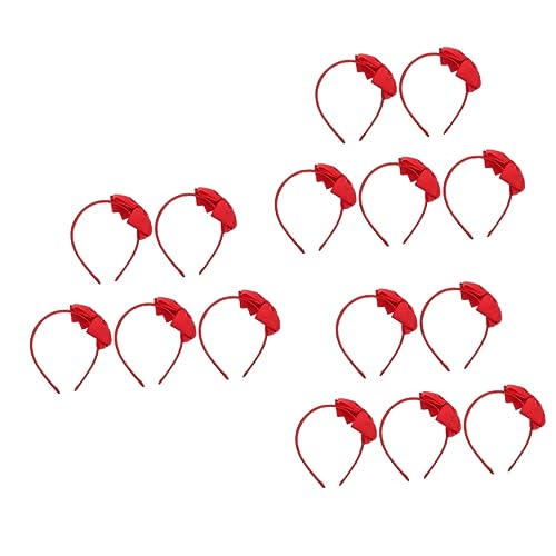 BESTonZON 15 Stk Schleife Stirnband Urlaubskostüm Stirnband Make-up-Stirnbandschleife Spa-Stirnband kinder haarschmuck haar spangen Haarschmuck für Kinder schöne Bowknot-Haardekoration rot von BESTonZON