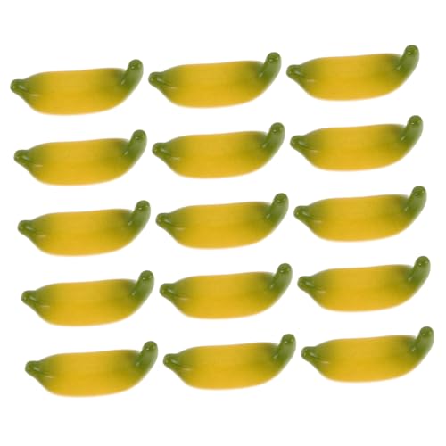 BESTonZON 15 Stücke Gelb Mini Künstliche Bananen Realistische Banana Spielzeug Für Decor Requisiten von BESTonZON