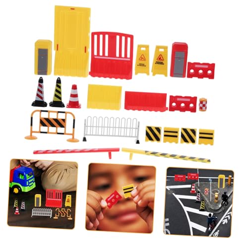 BESTonZON 15 Stück Teiliges Verkehrsschild Spielset aus Robustem Kunststoff Realistische Mini Verkehrszeichen und Barrikaden Pädagogisches Lernspielzeug zur Verkehrssicherheitsförderung für BESTonZON 15 Stück Teiliges Verkehrsschild Spielset aus Robustem Kunststoff Realistische Mini Verkehrszeichen und Barrikaden Pädagogisches Lernspielzeug zur Verkehrssicherheitsförderung für von BESTonZON