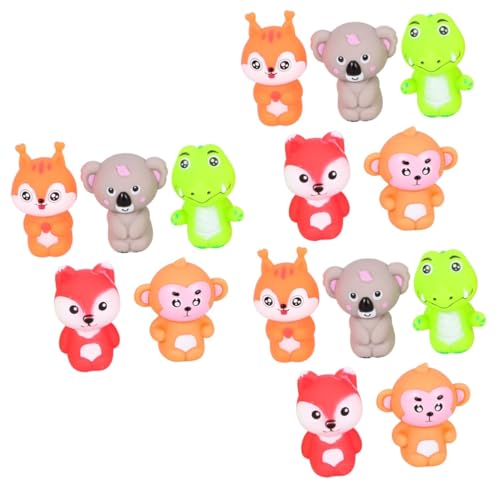 BESTonZON 15 Stück Tierfiguren Spielzeug Puppen Fingerspielzeug Für Kleinkinder Kleinkind Fingerspielzeug Fingerspielzeug Für Kinder Eltern Kind Spielzeug Kinder Fingerspielzeug von BESTonZON