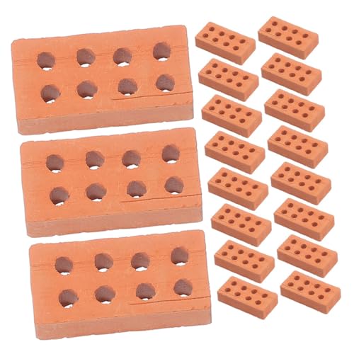 BESTonZON 150 Stück Teiliges Miniatur Ziegelstein Set aus Kindersicherem für DIY Mini Garten Modellbau Bunte Mini Ziegelsteine zum Basteln Puppenhaus Gartengestaltung BESTonZON 150 Stück Teiliges Miniatur Ziegelstein Set aus Kindersicherem für DIY Mini Garten Modellbau Bunte Mini Ziegelsteine zum Basteln Puppenhaus Gartengestaltung von BESTonZON