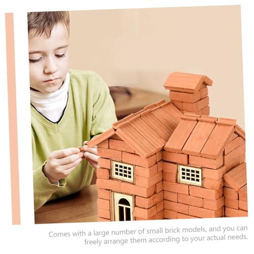 BESTonZON 150 Stück Teiliges Miniatur Ziegelsteine Realistische Rote Bausteine für DIY Modellbau Feengarten und Sandkasten Fein Poliert Sicher Leicht für Kreative Gartendekoration BESTonZON 150 Stück Teiliges Miniatur Ziegelsteine Realistische Rote Bausteine für DIY Modellbau Feengarten und Sandkasten Fein Poliert Sicher Leicht für Kreative Gartendekoration von BESTonZON