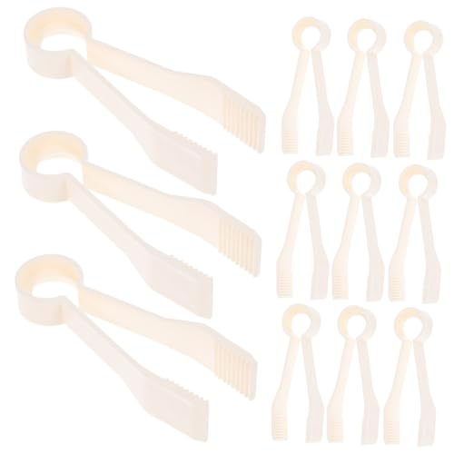 BESTonZON 15St Insektenclip Zange zum Kochen Spiel ausführen Bausätze Babyspielzeug Outdoor kinderspielzeug Pinzette für Pinzette aus Kunststoff für Abs Beige von BESTonZON