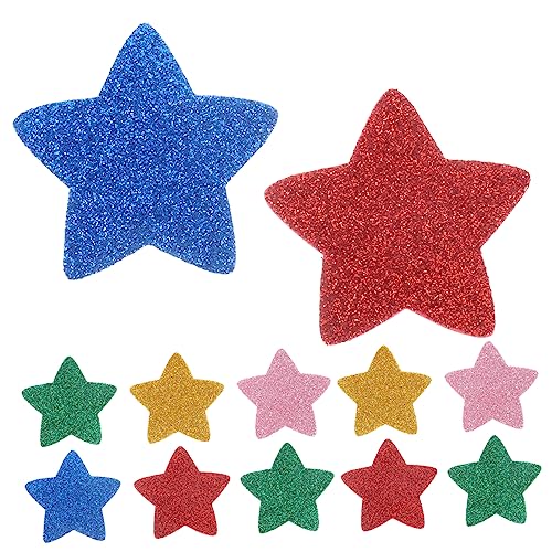 BESTonZON 15St Klebestern Light licht Bastelaufkleber photostickomni Adhesive Selbstklebende Sternenpatches Sterne-Etiketten Scrapbooking-Aufkleber Sternaufkleber für Scrapbooking Eva-Schaum von BESTonZON