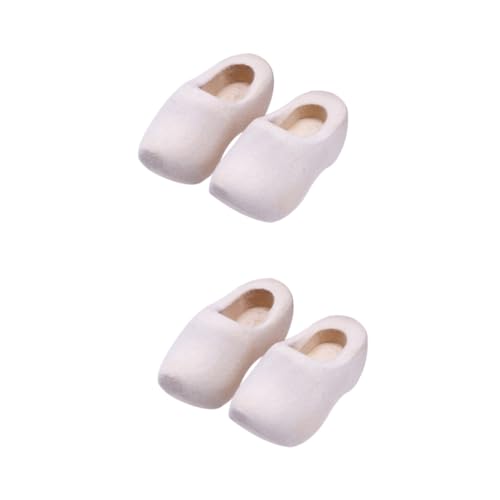 BESTonZON 16 STK Mini holländische Holzschuhe Unvollendete Holzschuhe Handwerkliche Holzschuhe Finger Handdekor Wohnkultur Turnschuhe Miniatur Holzschuhe Dekor dekorative Klompen Haushalt von BESTonZON