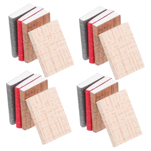 BESTonZON 16 Stück Miniatur Bücher Leere Miniaturbücher Detailgetreue Puppenhaus Dekoration für Schlafzimmer und Arbeitszimmer Passende Miniaturregale und Bjd Szenen Zubehör BESTonZON 16 Stück Miniatur Bücher Leere Miniaturbücher Detailgetreue Puppenhaus Dekoration für Schlafzimmer und Arbeitszimmer Passende Miniaturregale und Bjd Szenen Zubehör von BESTonZON