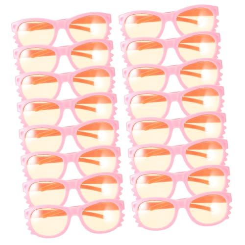 BESTonZON 16 Stück Minipuppenbrille zusätzliche Puppe Puppenwagen Puppenhaus Puppen doll Accessories Puppe verkleiden Sich Sonnenbrillen modische Brillendekore Plastik Rosa von BESTonZON