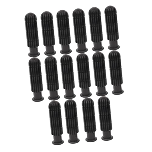 BESTonZON 16 Stück Teiliges Tischfußball Griffe aus Hochwertigem Kunststoff Robuste Ersatzgriffe für Fußballmaschine Langlebige Griffersatzteile Kompatibel mit Standard Tischkicker Schwarz BESTonZON 16 Stück Teiliges Tischfußball Griffe aus Hochwertigem Kunststoff Robuste Ersatzgriffe für Fußballmaschine Langlebige Griffersatzteile Kompatibel mit Standard Tischkicker Schwarz von BESTonZON