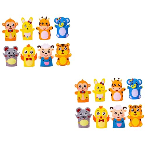 BESTonZON 16 Teiliges Handpuppen DIY Bastelset aus Kreatives Nähset mit Cartoon Motiven Sicheres Material für Selbermachen Fördert Fantasie und Feinmotorik Lernspielzeug BESTonZON 16 Teiliges Handpuppen DIY Bastelset aus Kreatives Nähset mit Cartoon Motiven Sicheres Material für Selbermachen Fördert Fantasie und Feinmotorik Lernspielzeug von BESTonZON