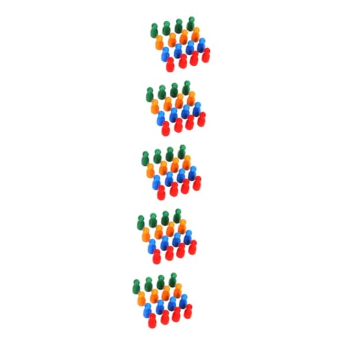 BESTonZON 160 STK Fliegende Schachfiguren Zubehör für Brettspiele Zubehör für Strategiespiele Spielzubehör Mini Schach bastelzeug schachfiguren Set Schachbrett Tischmarker Spielfiguren Holz von BESTonZON