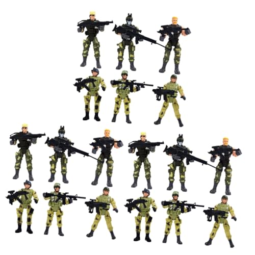 BESTonZON 18 STK Modell der Spezialeinheiten Soldat Actionfigur Spielzeug Soldatenmodelle interaktives Spielzeug Spielzeug Zubehör für Spezialeinheiten Spielzeug für Spezialeinheiten von BESTonZON