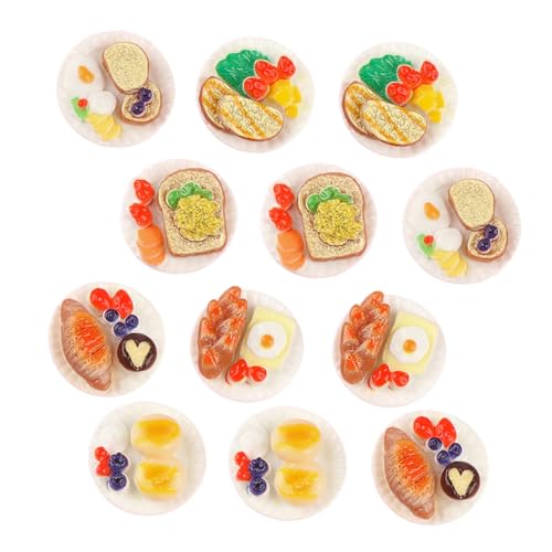 BESTonZON 18 STK Simuliertes Lebensmittelspielzeug Mini-Food-Requisite Mini- -küchenzubehör Miniatur-lebensmittelspielzeug Mini-Food-Dekoration Mini-hausverzierung Mini-Snack-Modell Harz von BESTonZON