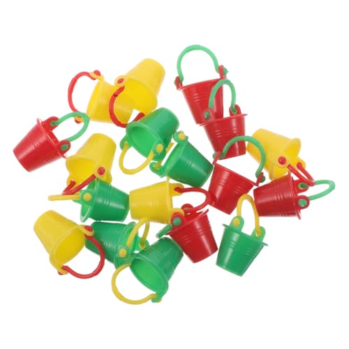 BESTonZON 18 Stück Teiliges Miniatur Eimer Bunte Kunststoff Sandkübel Miniatur Hausdekor Mini Garten Zubehör Puppenhaus Accessoires für Mikro-landschaften und Kreative Strand-spielfiguren BESTonZON 18 Stück Teiliges Miniatur Eimer Bunte Kunststoff Sandkübel Miniatur Hausdekor Mini Garten Zubehör Puppenhaus Accessoires für Mikro-landschaften und Kreative Strand-spielfiguren von BESTonZON