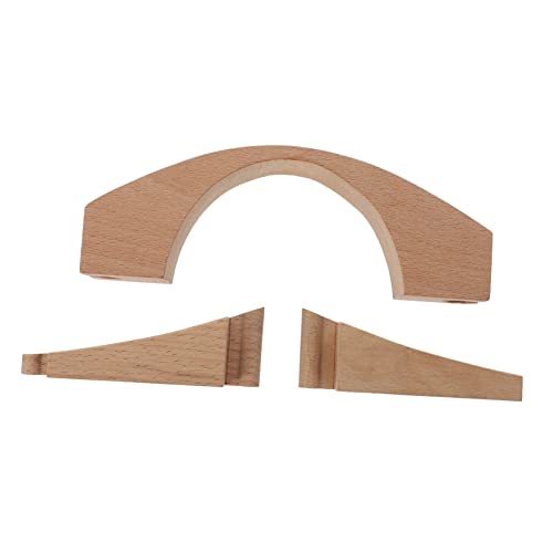 BESTonZON 1Pc Gleis Spielzeug Montieren Zug Brücke Holz Zug Szene Gleis Zug Gleis Brücke Spielzeug Holz Eisenbahn Gleis Brücke Eisenbahn Zubehör Eisenbahn Brücke Zubehör von BESTonZON