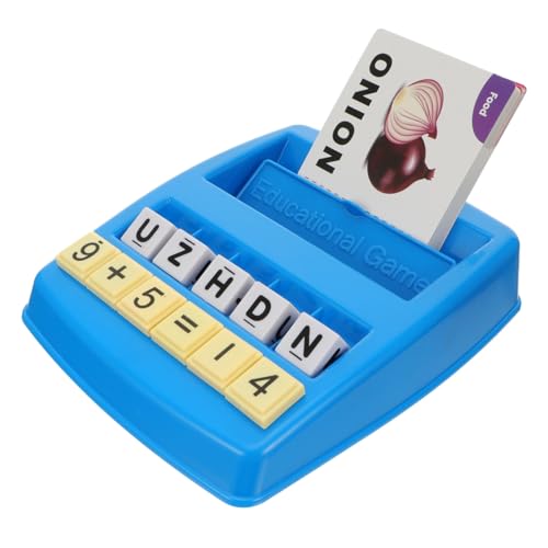 BESTonZON 1Satz Alphabet Lernmaschine Für Tragbares Literaturspielzeug Interaktives Lernspielzeug Mit Buchstaben Und Wörtern Pädagogisches Kartenspiel Für Vorschulkinder von BESTonZON