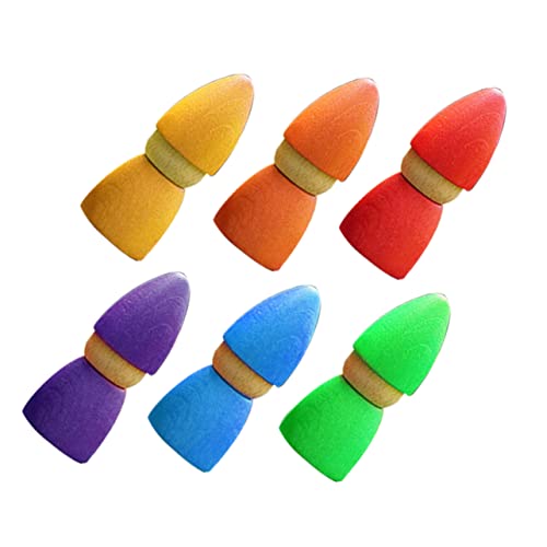 BESTonZON 1Satz Buntes Holzpuppenspielzeug Kreatives Lernspielzeug mit Regenbogenblöcken und Formenwahrnehmung für Entwicklung von Kreativität BESTonZON 1Satz Buntes Holzpuppenspielzeug Kreatives Lernspielzeug mit Regenbogenblöcken und Formenwahrnehmung für Entwicklung von Kreativität von BESTonZON