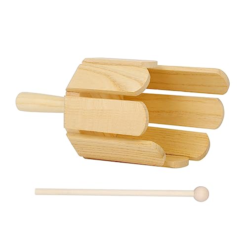 BESTonZON 1Set Massivholz Kinderspielzeug Musikinstrumente Musikspielzeug Kinderspielzeug Musikspielzeug Holz Percussion Eimer Musik Unterrichtsmaterial Kinderinstrument Musikspielzeug von BESTonZON