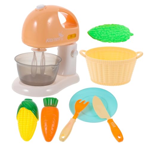 BESTonZON 1Set Simulation Schneebesen Mini Kinderspielzeug Mini Mixer Simuliertes Mini Simuliertes Kreatives Maschinenspielzeug Kindermixer Kinderspielzeug Schneebesen Kunststoff Orange von BESTonZON