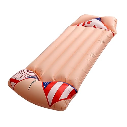 BESTonZON 1Stk Bikini-Float Schaum Schwimmer aufblasbares Zelt Nudel schwimmt aufblasbarer poolsitz Pool Liege aufblasbar wasserbett Schwimmmatte im Bikini-Stil Schwimmzubehör PVC rot von BESTonZON