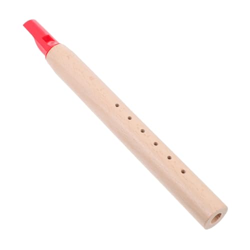 BESTonZON 1Stk Buche Klarinette Spielzeug für Blasinstrumente interessantes Spielzeug Musical Toy Instruments kinderinstrumente Kinderholzflöte Musikalisches Lernspielzeug hölzern rot von BESTonZON