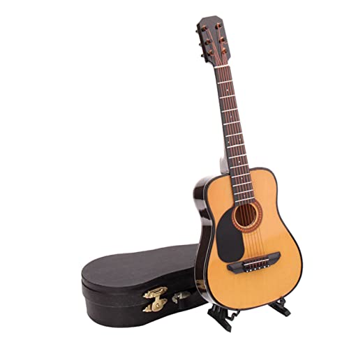 BESTonZON 1Stk Gitarrenmodell musikinstrumente Musical Instruments a cu Miniaturen Schreibtischzubehör Modelle Mini-Gitarren-Dekor Haushaltsdekoration klassisch Ornamente Geschenk schmücken von BESTonZON