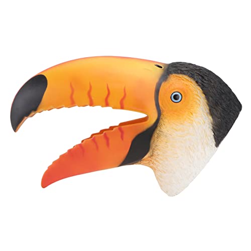 BESTonZON 1Stk Handpuppe Cartoon-Tier-Kissen Vogel Tierspielzeug Geschichte Handpuppe interaktives Spielzeug Hand Puppet interaktive Spielzeugpuppe Handschuhe in Tukanform Plastik rot von BESTonZON