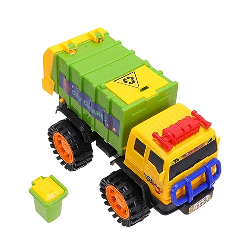 BESTonZON 1Stk LKW-Spielzeug Lastwagen für Jungs Automodell Spielzeug Müllwagen-Spiele Kipper Reibungsbetriebenes Müllwagen-Spielzeug Lastwagen zurückziehen Müllwagen Spielzeug Green von BESTonZON