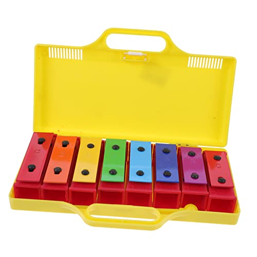 BESTonZON 1Stk Orff-Oktave Kleinkindpercussion Musikalisches Xylophon-Klavier kinderinstrumente Kinder musikinstrumente kognitives Spielzeug Kunststoff-Schlagzeug Plastik Yellow von BESTonZON