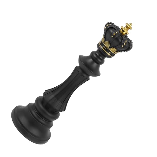 BESTonZON 1Stk Schach Ornamente Desktop-Schmuck Desktop-Ornament Spielfiguren International schachfiguren Set Schachfiguren Dekoration dekoratives Harzhandwerk kreatives Harzhandwerk Black von BESTonZON