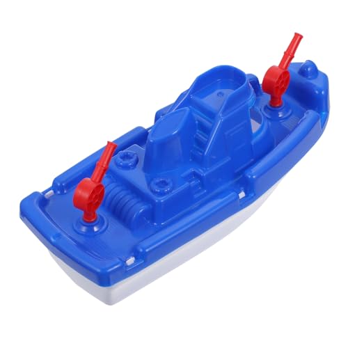 BESTonZON 1Stk Schnellboot badewannenspielzeug -Pool kindersicherung Pool kinderknallzeug gieskanne kinderspielzeug Spielzeugboote aus Kunststoff Badeboot Plastik Blue von BESTonZON