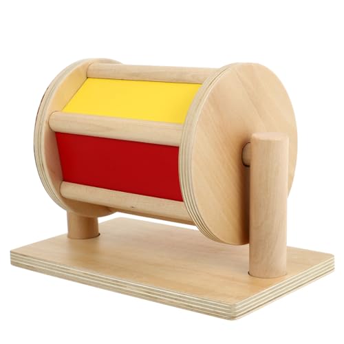 BESTonZON 1Stk Textiles Trommelspielzeug Neugeborenes Rasselspielzeug Gehirnspielzeug kinderinstrumente Kinder musikinstrumente Lernspielzeug aus Holz Holz-Textil-Trommelspielzeug hölzern von BESTonZON