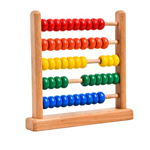 BESTonZON 1stk Abakusständer Abakus Für Kinder Rechenspielzeug Mathe-Spielzeug Mini-abakus-lernspielzeug Perlenlabyrinth Spielzeug Für Kleinkinder Mathe-perlen Mathe-abakus Colorful Hölzern von BESTonZON