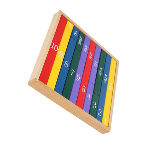 BESTonZON 1stk Bausteine ​​lehrmittel Babyspielzeug Gehirnspielzeug Bildung Spielzeug Kinderzählspiel Kinderspielzeug Frühpädagogisches Spielzeug Mathe-Puzzle-Spielzeug Colorful Hölzern von BESTonZON