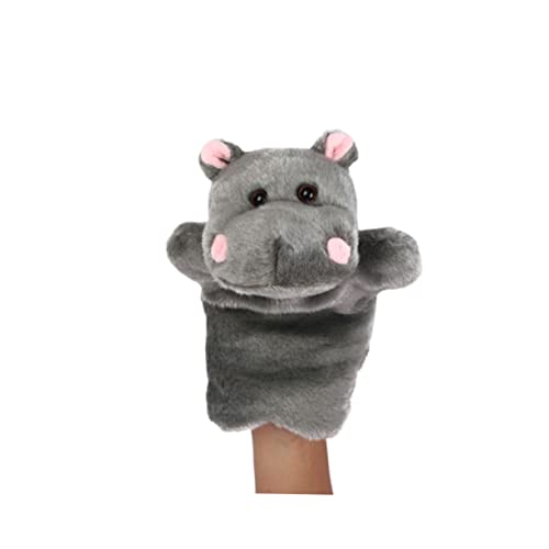 BESTonZON 1stk Geschichte Marionette Puppentrage Geschichte Erzählende Marionette Handpuppe Für Kinder Nilpferd Handpuppe Dark Grey von BESTonZON